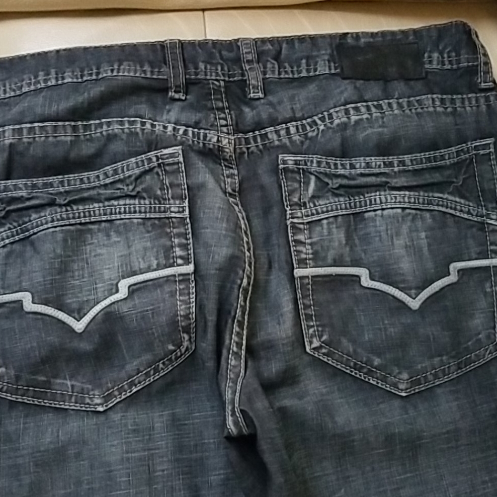 Mens Bufffalo Jeans Slim Boots Fit Size 34